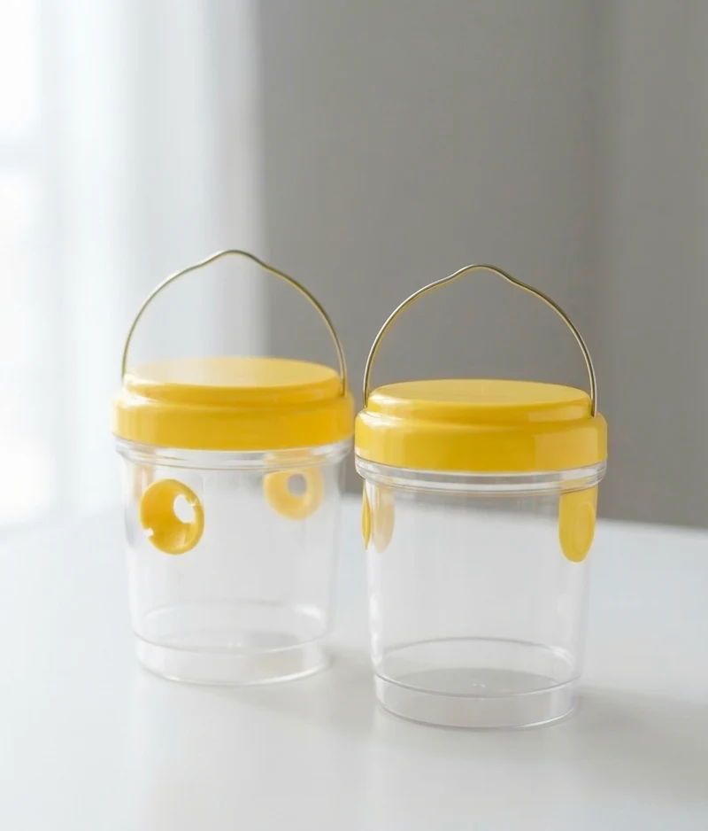Lot de 2 Pièges à Guêpes et Frelons Suspendus - Attrape-Mouches & Insectes d'Extérieur