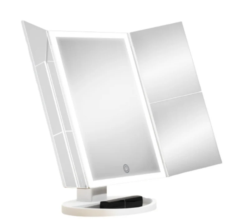Miroir Triptyque Blanc