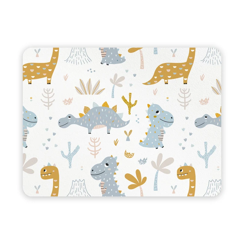 Set de table en vinyle 30x40 cm Dinosaures Bleu Orange