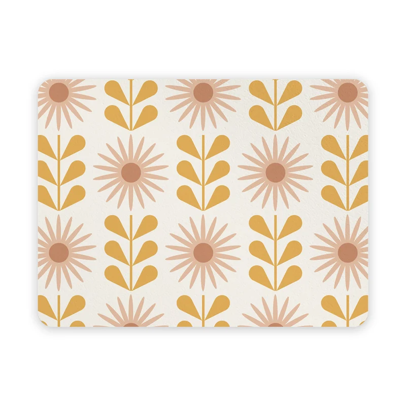 Set de table en vinyle à motif floral dégradé, 30 x 40 cm