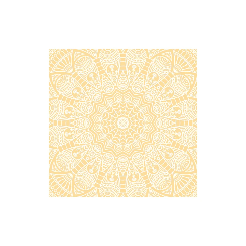 Sticker mural Mandala Beurre 25x25 cm