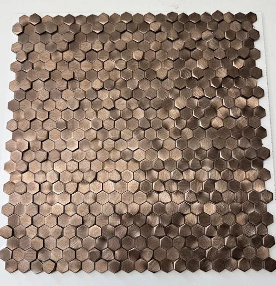 Mosaic Pentagonecuivre — 295×305mm