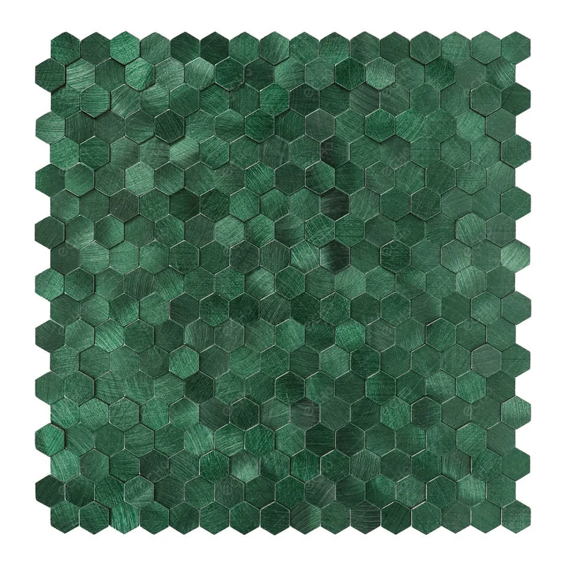 Mosaic Pentagone VERT SAPIN — 295×305mm