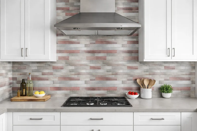 Mosaic Rectangle Argent/Rose — 296×298mm
