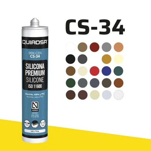 Mastic silicone neutre BRIK-CEN CS-34 Translucide