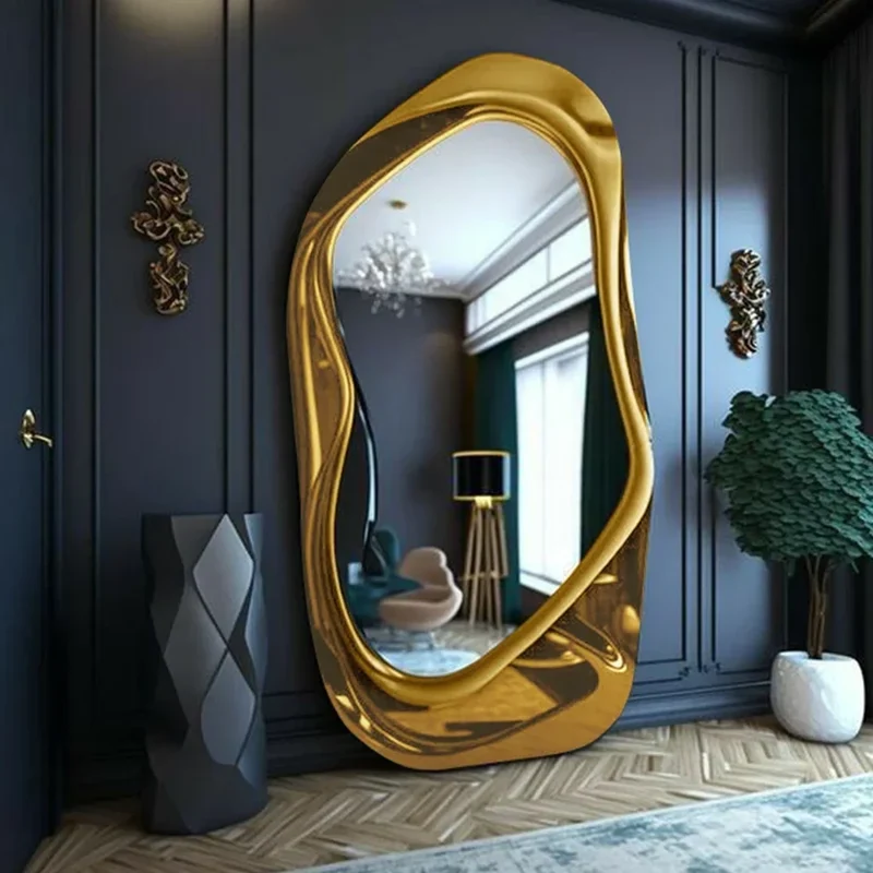 Miroir Plein Pied Design Sculptural DALI Doré 120x200 cm
