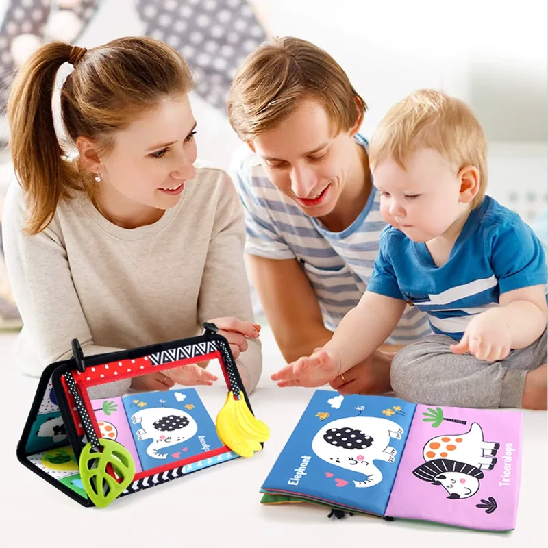 Miroir Bébé Montessori Noir et Blanc pour Éveil