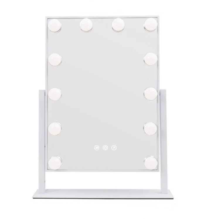 Miroir Hollywood Blanc