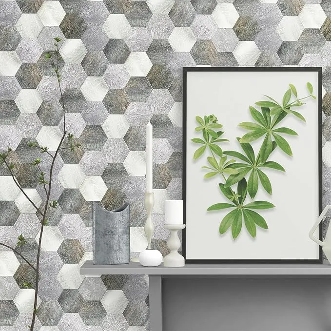 Mosaic Losange GRIS Brossé — 296×298mm