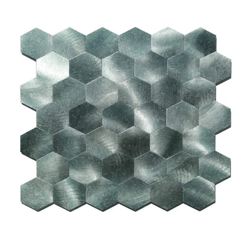 Mosaic MINI Hexagone GRIS / NOIR — 288×292mm