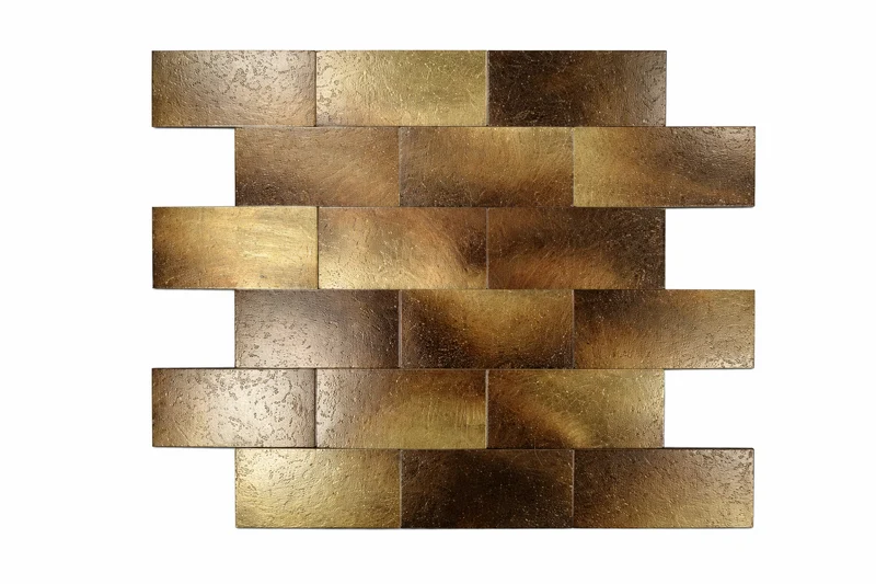 Mosaic RECT Degradé Marron / NOIR — 288×294mm