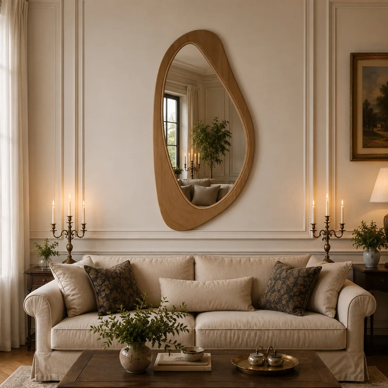 Miroir Mural Bois Organique | Vira