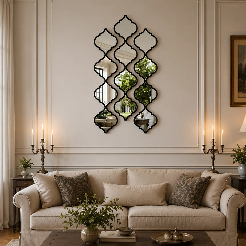 Miroir Mural Marocain Arabesque | Zellige