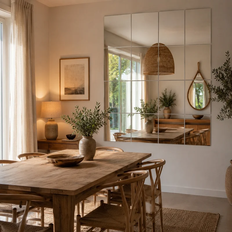 Dalles Miroir Mural Adhésives | Modulo