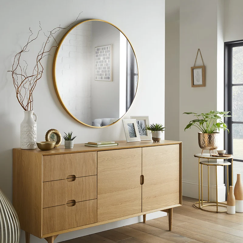 Miroir Mural Rond Métal | Circa