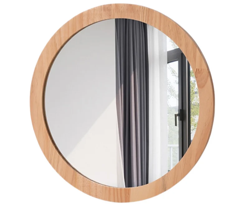 Miroir en Bois Rond