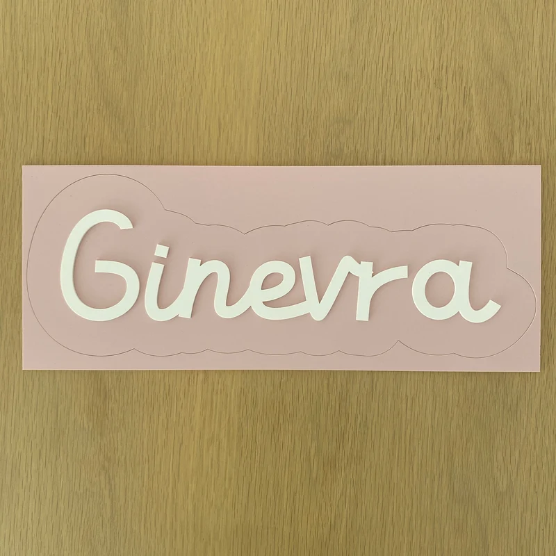 Lettres acryliques Ginevra grand format - Blush & Bone