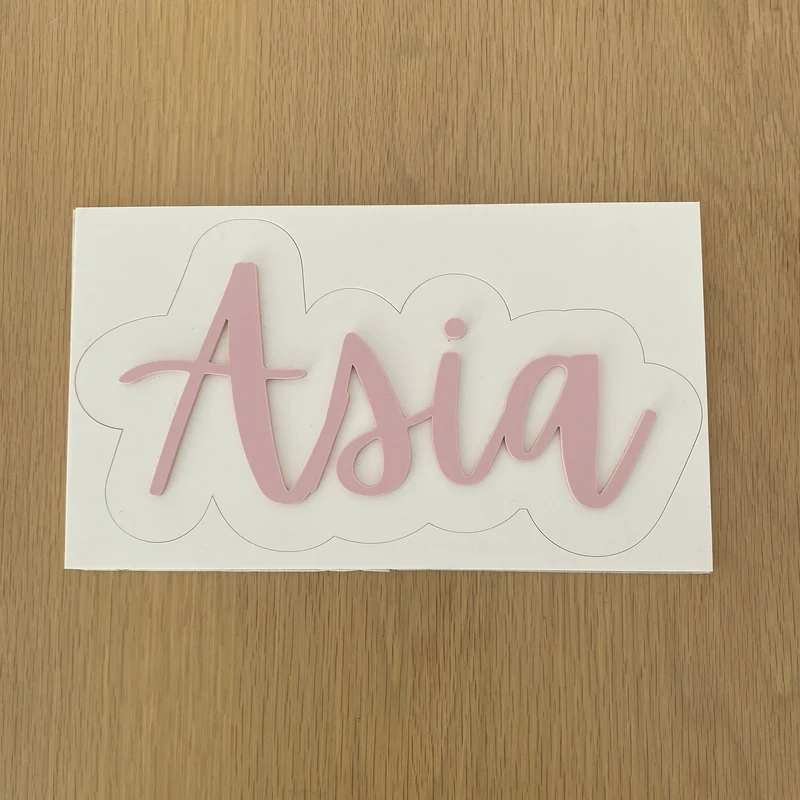 Lettres acryliques Asia Small - Blush & Bone