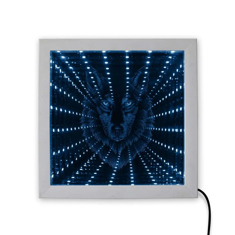 Tete de Loup Miroir Infini 3d