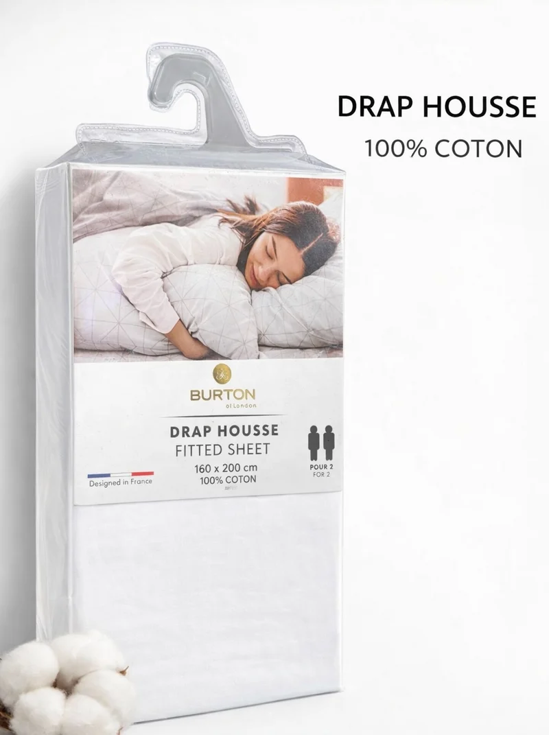 Drap Housse Burton of London - 100% Coton