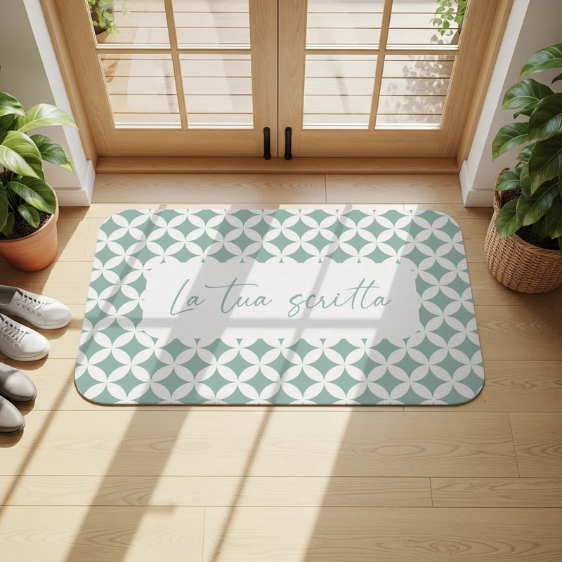 Paillasson à motif diamant - Plusieurs couleurs et tailles disponibles - Personnalisable