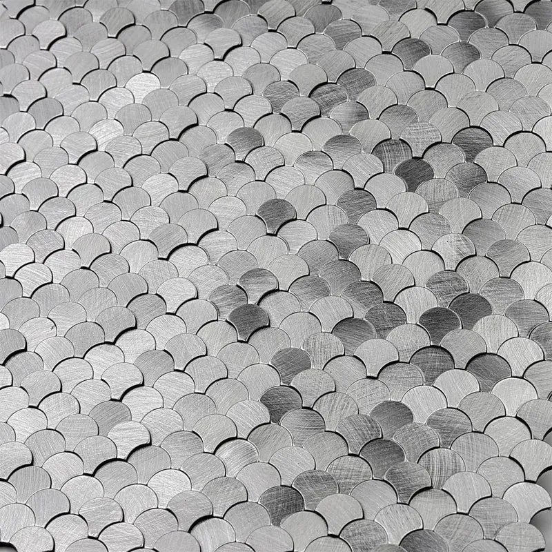 Mosaic MINI Ecaille Argent Brossé — 288×298mm