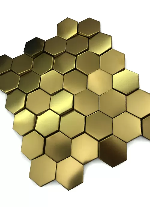 Mosaic HEXA Graphite 3D OR MAT — 260×300mm