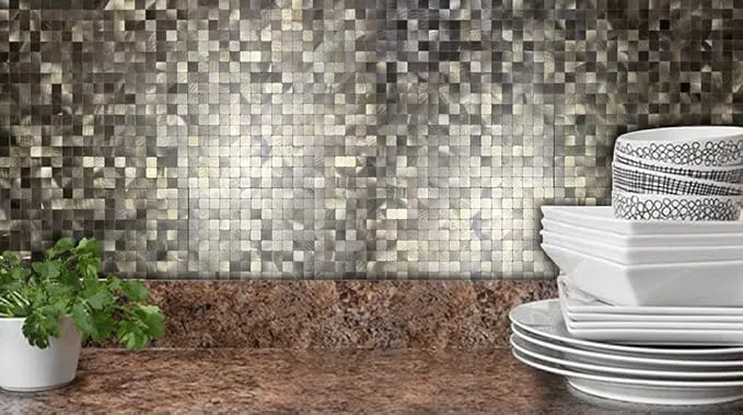 Mosaic Carré OR Brossé — 300×300mm