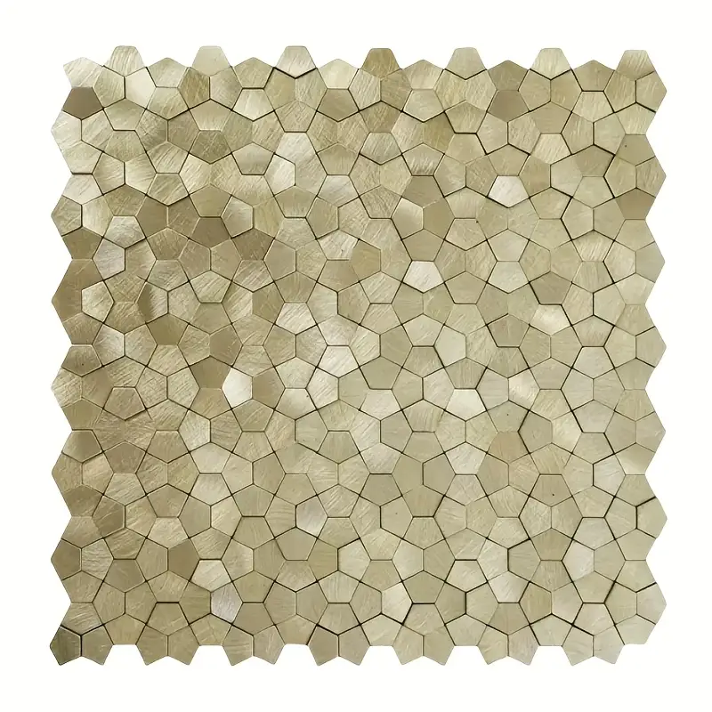 Mosaic Polygone Marron CLAIR — 282×282mm