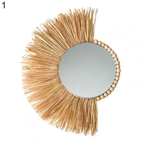 Lot Miroir Rotin