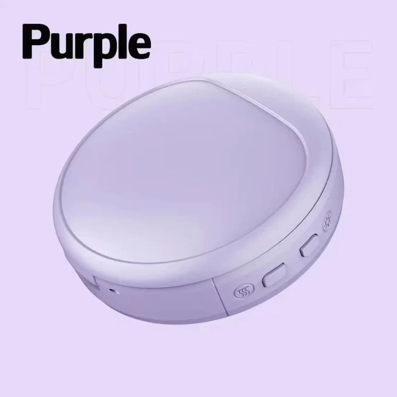 Miroir de poche lumineux 4-en-1 – LED, chauffe-mains et batterie