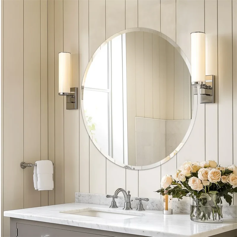Miroir Rond 60 cm Verre Trempé