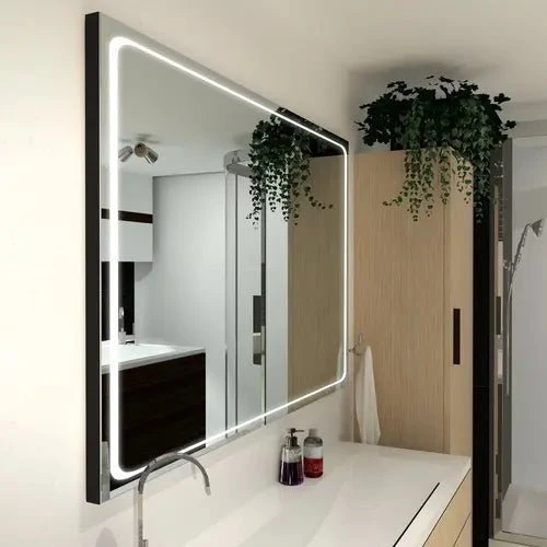 Miroir 180x80 Haut de Gamme : Météo, LED et Grossissant