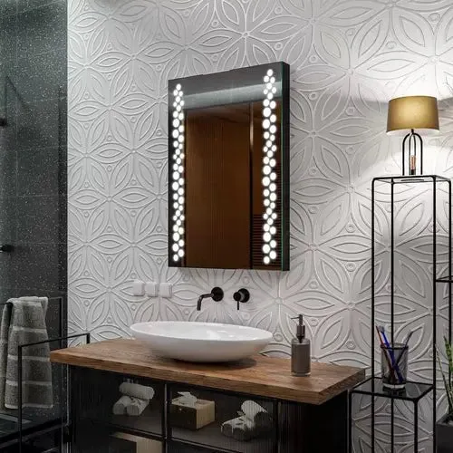 Miroir 80x100 Vertical : AGC MIROX, LED, Zone x5
