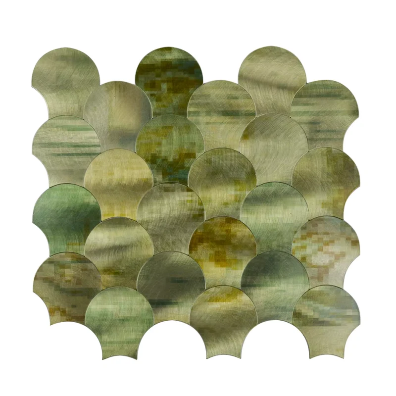 Mosaic Ecaille Or/ VERT — 268×303mm