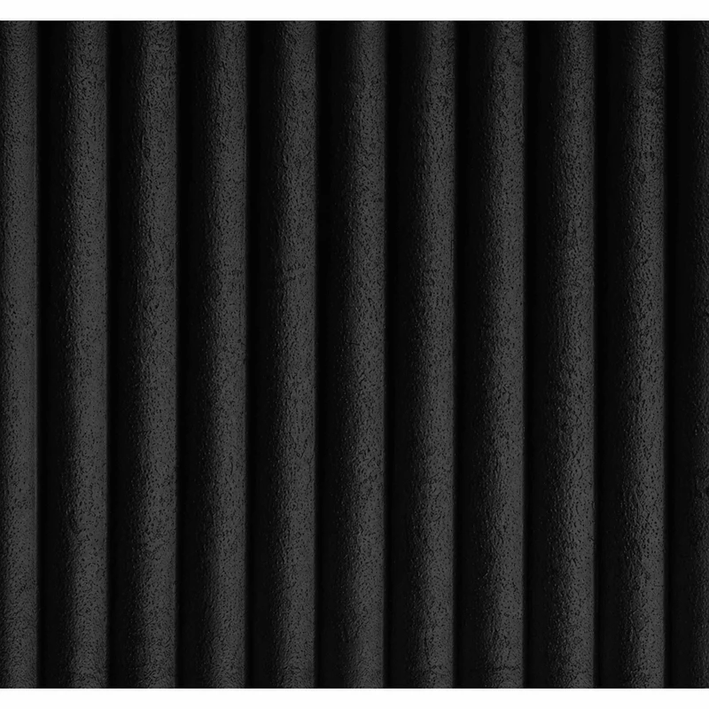 TESSA Carton Ondulé Pierre Tendre/Eau - Noir 115×275cm
