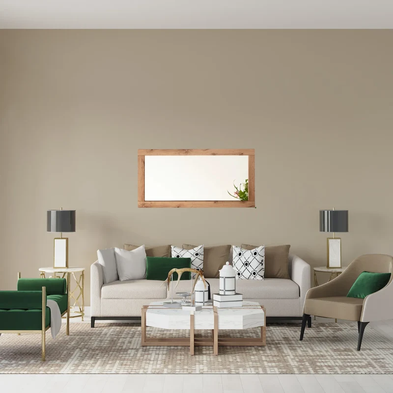 Miroir Bois 120x60 cm – Style Naturel en Chêne Rustique