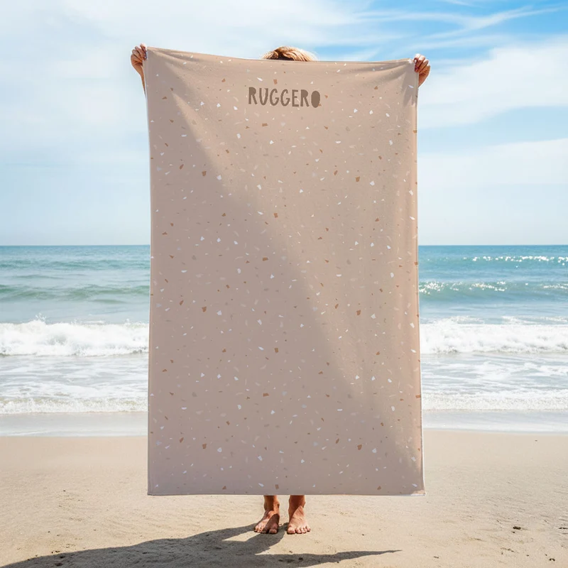 Serviette de plage personnalisée pour terrasse - Plusieurs couleurs disponibles