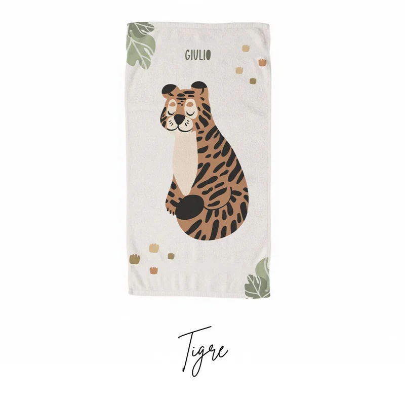 Serviette personnalisée Lazy Jungle - Plusieurs modèles disponibles