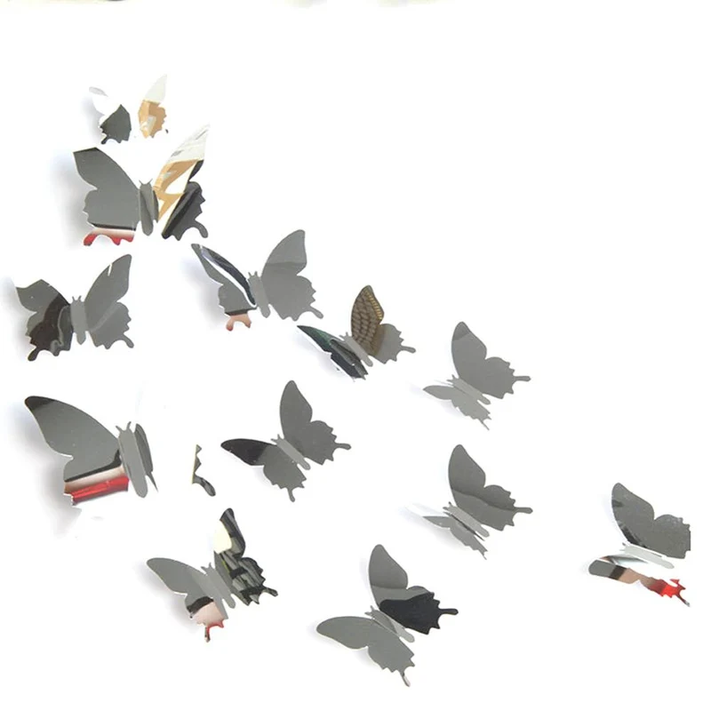 Papillon Miroir Autocollant