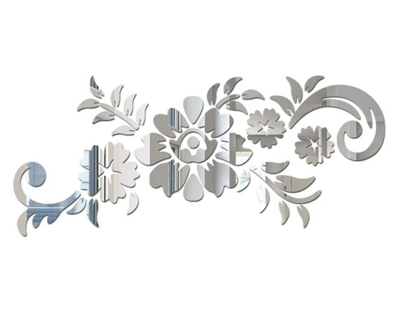 Stickers Miroir Fleur
