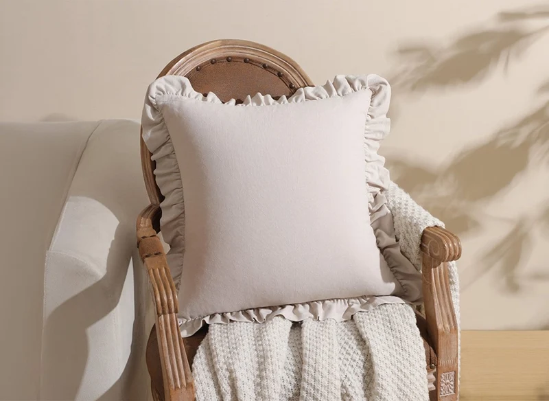 Coussin beige 45x45 cm TORONTO