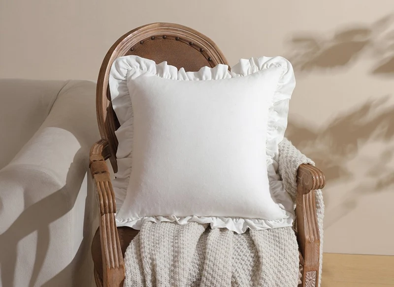 Coussin blanc écru 45x45 cm TORONTO