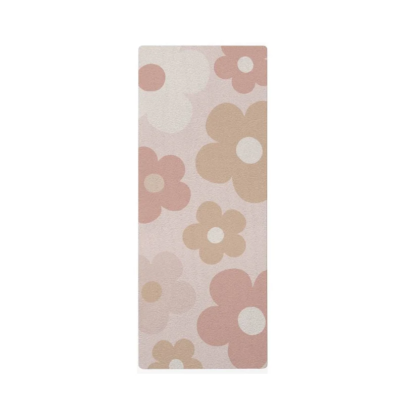 Tapis de yoga enfant Pink Daisy - Nom personnalisable