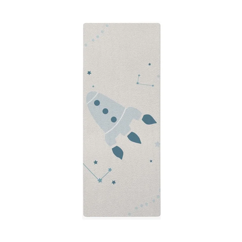 Tapis de yoga spatial pour enfants - Nom personnalisable - Plusieurs motifs et tailles disponibles