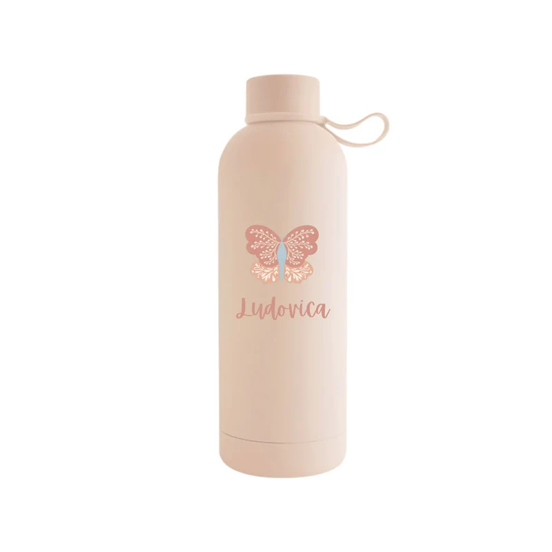 Gourde isotherme personnalisée papillon pour enfants, 500 ml – Plusieurs modèles disponibles