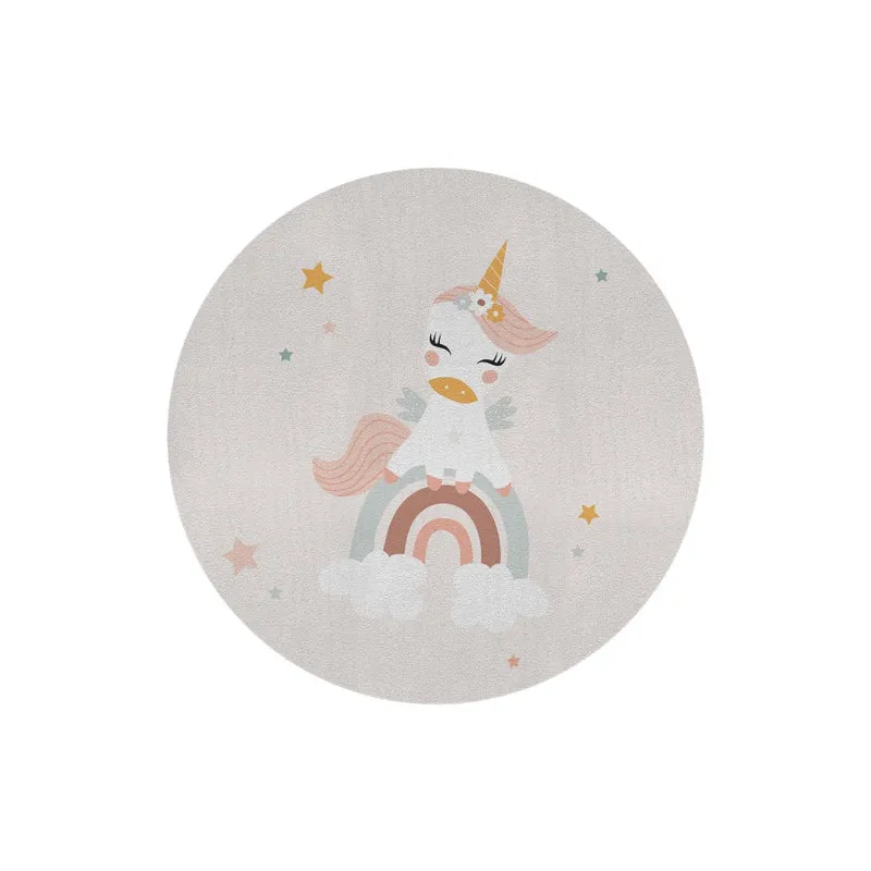 Tapis rond licorne pour filles - Plus de modèles