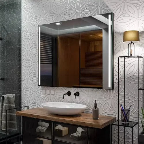 Miroir 100 x 80 Horizontal : LED, Antibuée, Zone x5