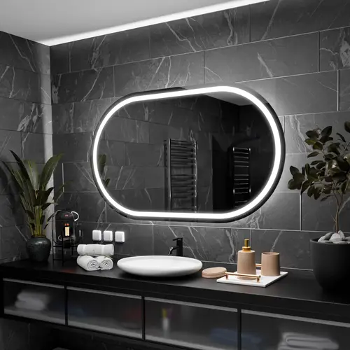 Miroir Salle de Bain Sur Mesure : LED, Météo, Grossissant