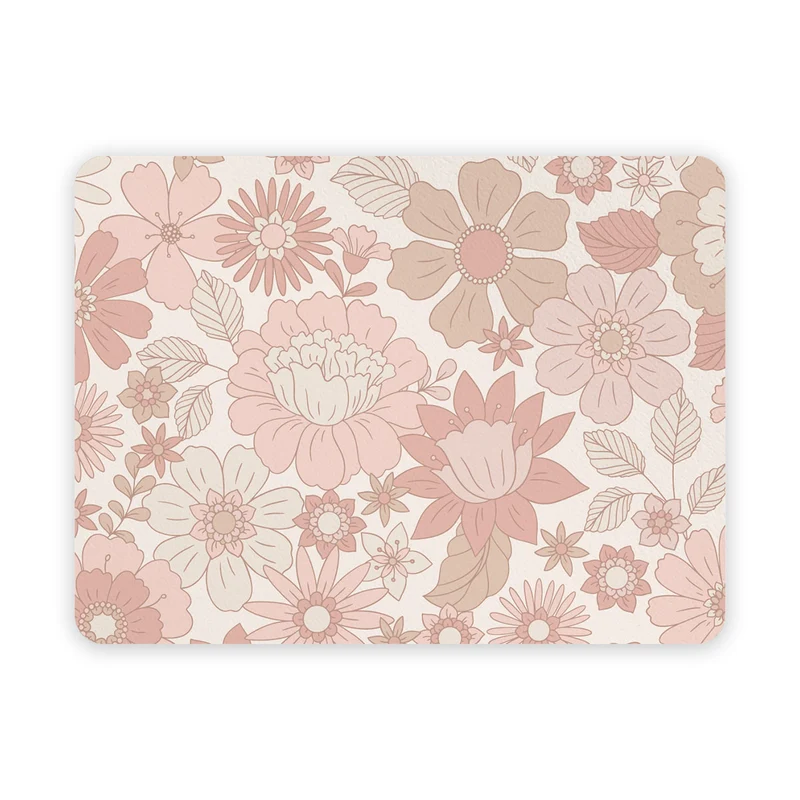 Sets de table pour enfants à motif floral rétro